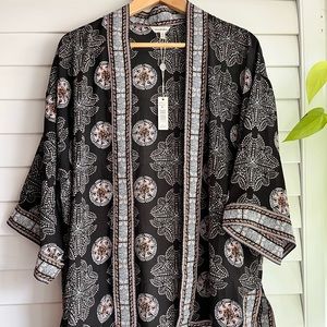 Max Studio Boho Print Kimono